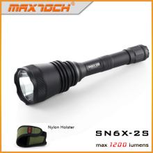 Maxtoch 2S Long Range Hunt Flashlight, Improved Version of SN6X-2S, One-Twist Strobe, Law Enforcement , Police Flashlight